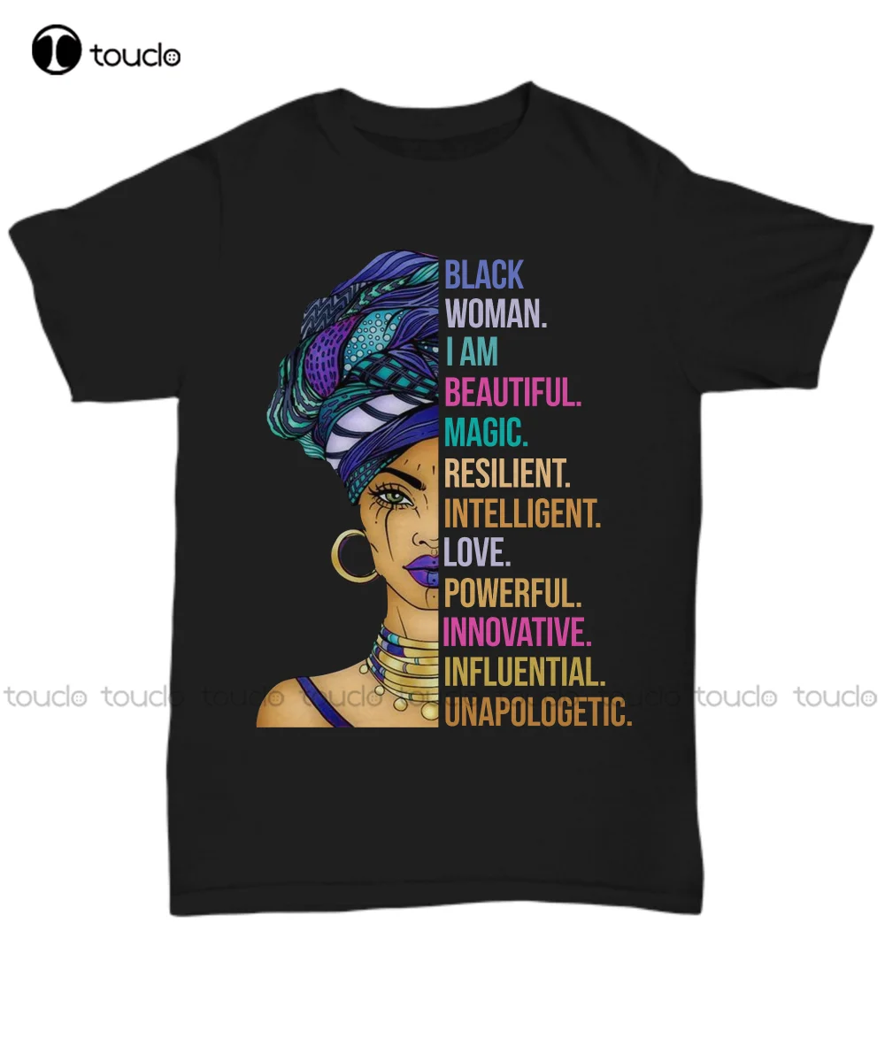 

Black Queen Beautiful Magic T-Shirt Women Proud Melanin Black History Gifts Tee black shirts