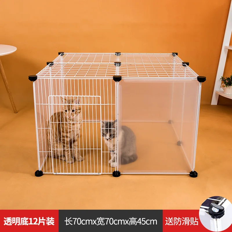 Клетка для кошек пластиковая клетка домашних собак домик двойная кошачий забор с