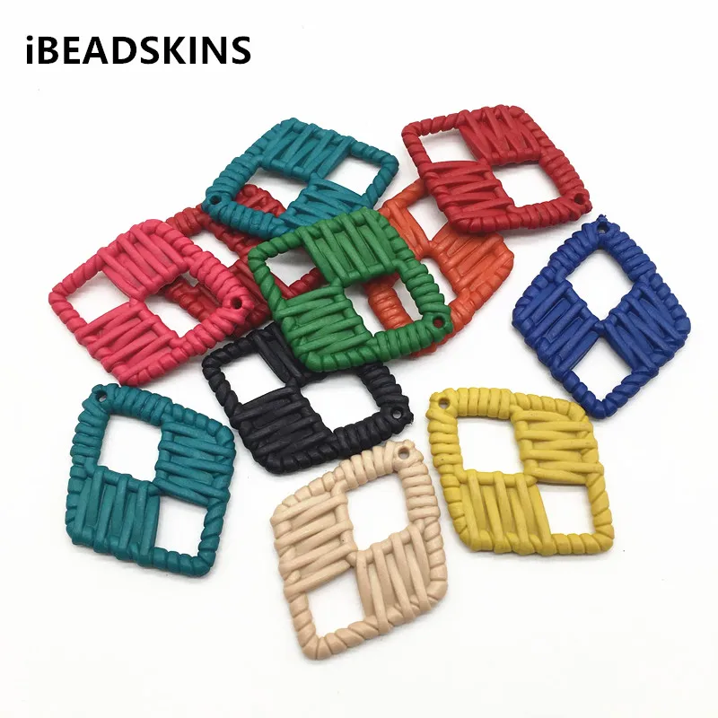 Новое поступление! 49X39mm 100 шт. акриловые бусины в виде ромбов shape форме благодаря