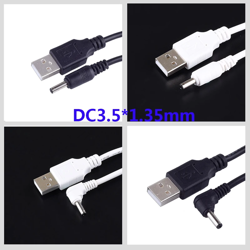 Разъем питания постоянного тока USB преобразователь в 3 5*1 35 мм/DC Белый Черный