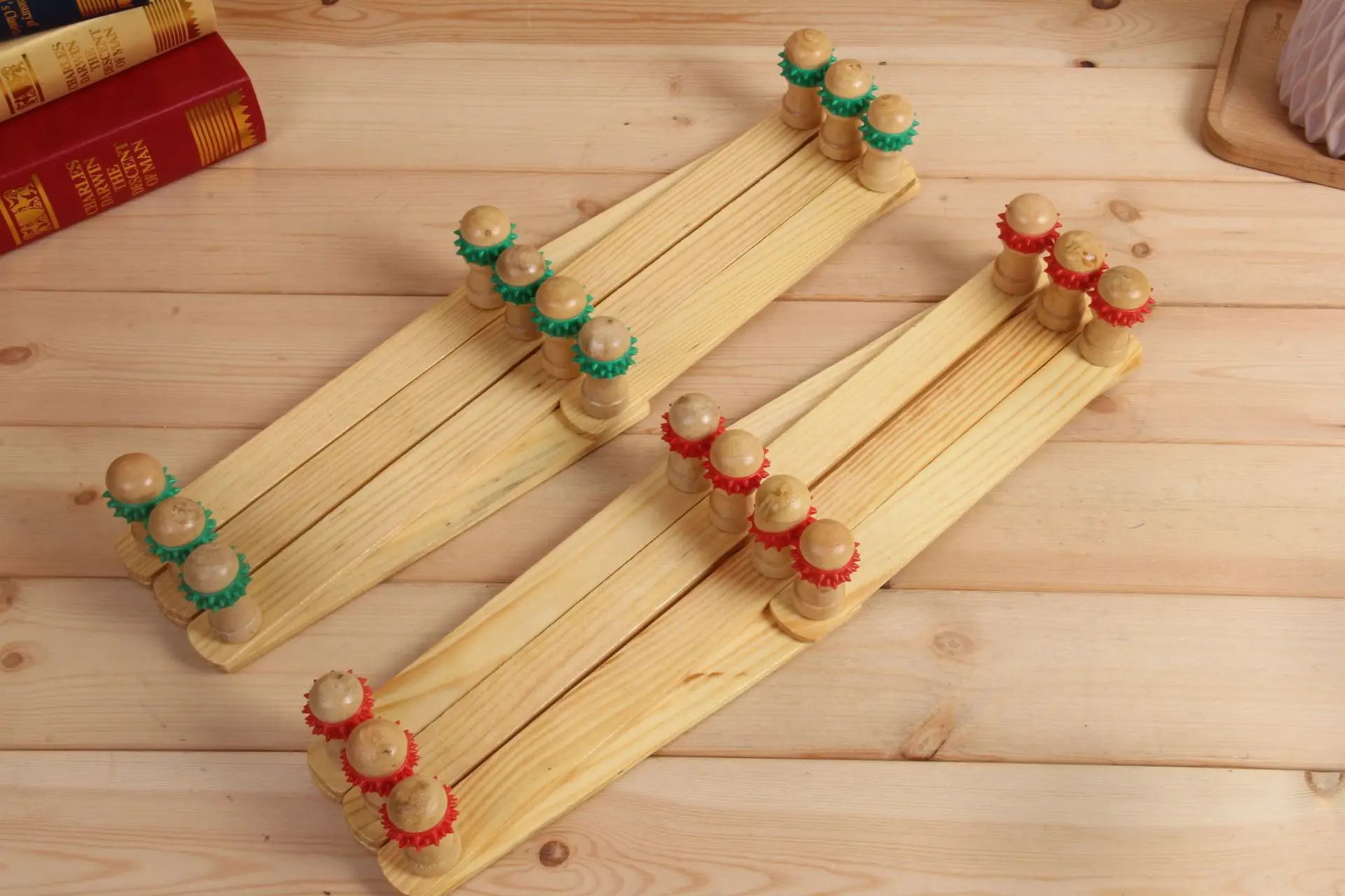 Деревянная складная настенная вешалка в простом стиле для спальни Бамбуковая