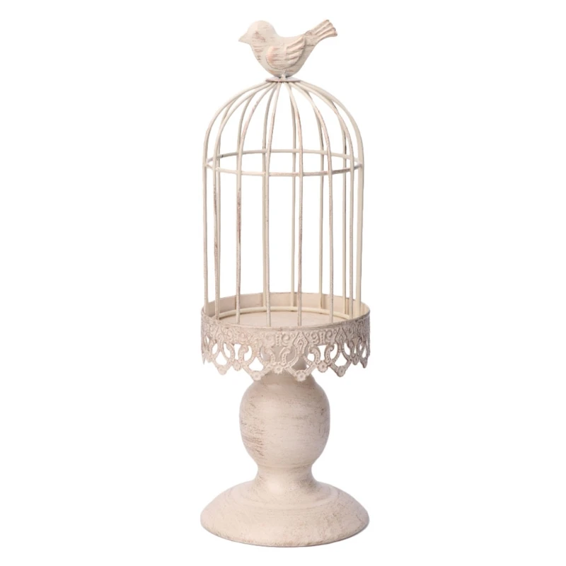 Прямая поставка& металла птица клетка, Свечи Держатель Подсвечники Tealight висящий декоративный фонарь подарок 25 августа