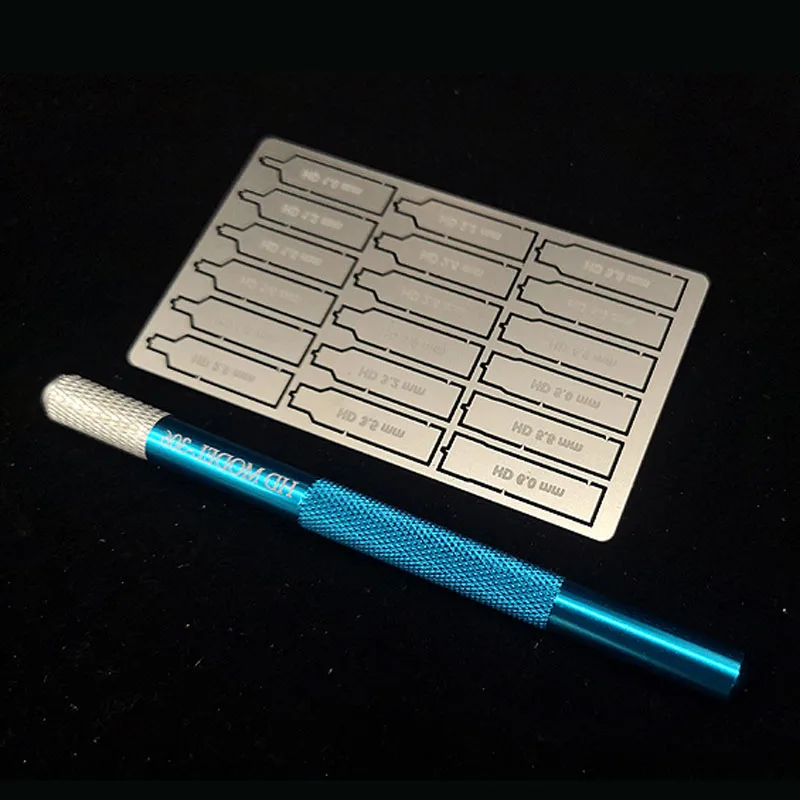 

1Set Etched Sheet Puncher Pellets Bit Flat-bottomed Round Hole Punching Digger for DIY Handmade Car Model Detail Modification