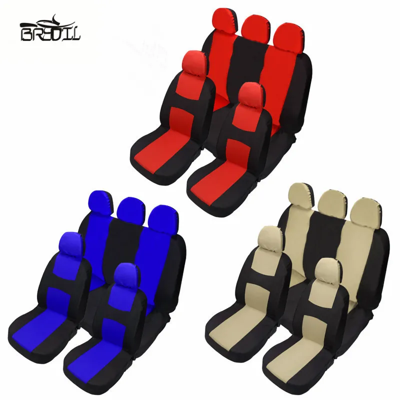 

Universal Front Rear Car Seat Covers 4 Seasons 3 Colors Auto Chair Covers Seat Cushion Protector Car Interior Accessories