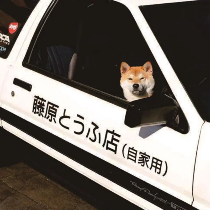 2 шт. автомобильные наклейки японские водонепроницаемые Kanji для фар модные