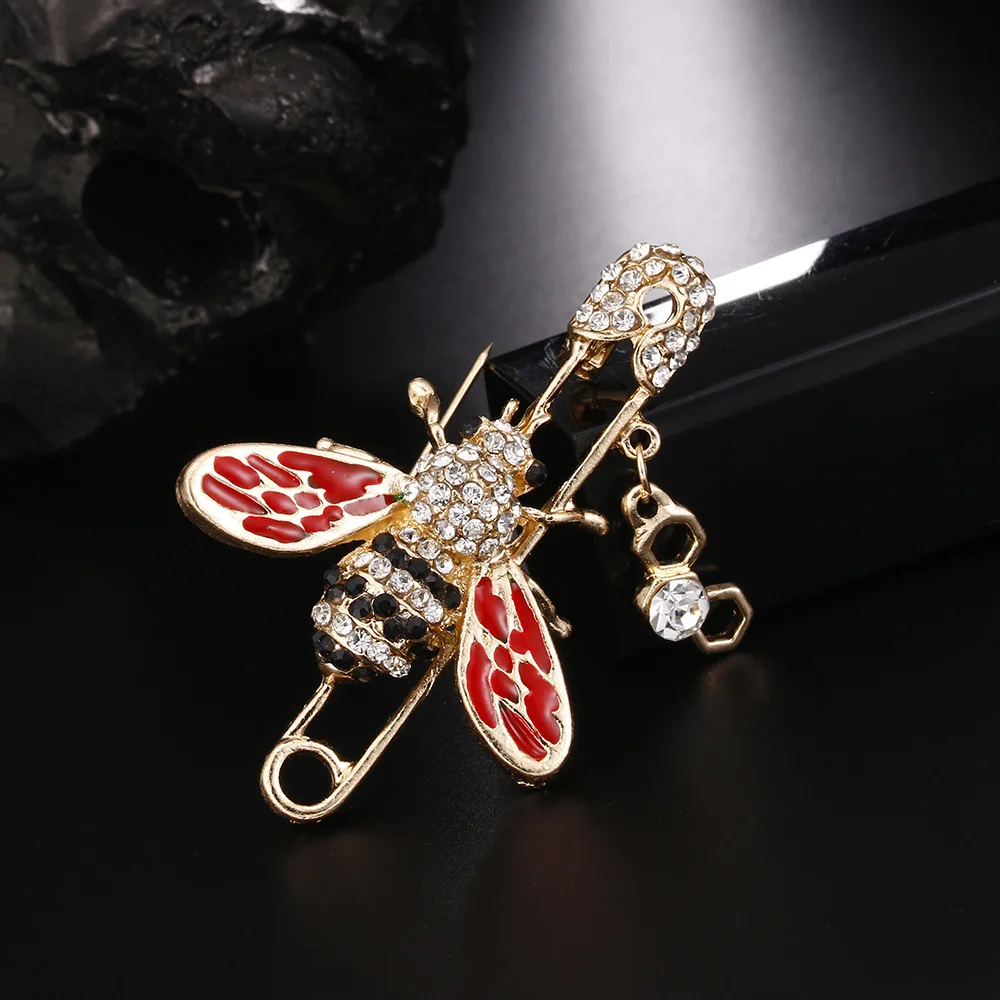 Креативная брошь с булавкой в виде пчелы женский аксессуар темпераментная