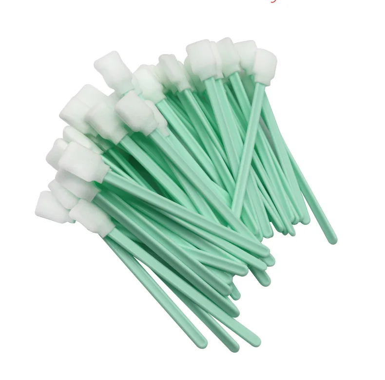 100Pcs Cleaning Swabs Sponge Stick For Epson/Roland/Mimaki/Mutoh Eco solvent printer Swab | Printer Parts