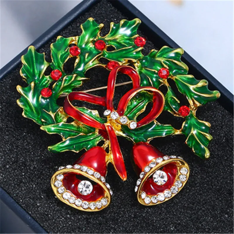 Рождественский Колокольчик Броши подвески из сплава масляные творческие