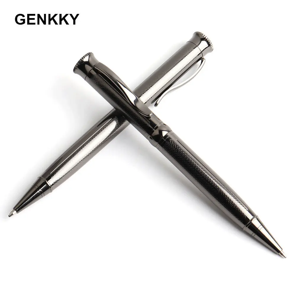 

Ballpoint Pens Metal Pen Holder 0.7mm Rotating Style Stainless Steel Ball G2 Refill Oily Office Supplies Gel Pen