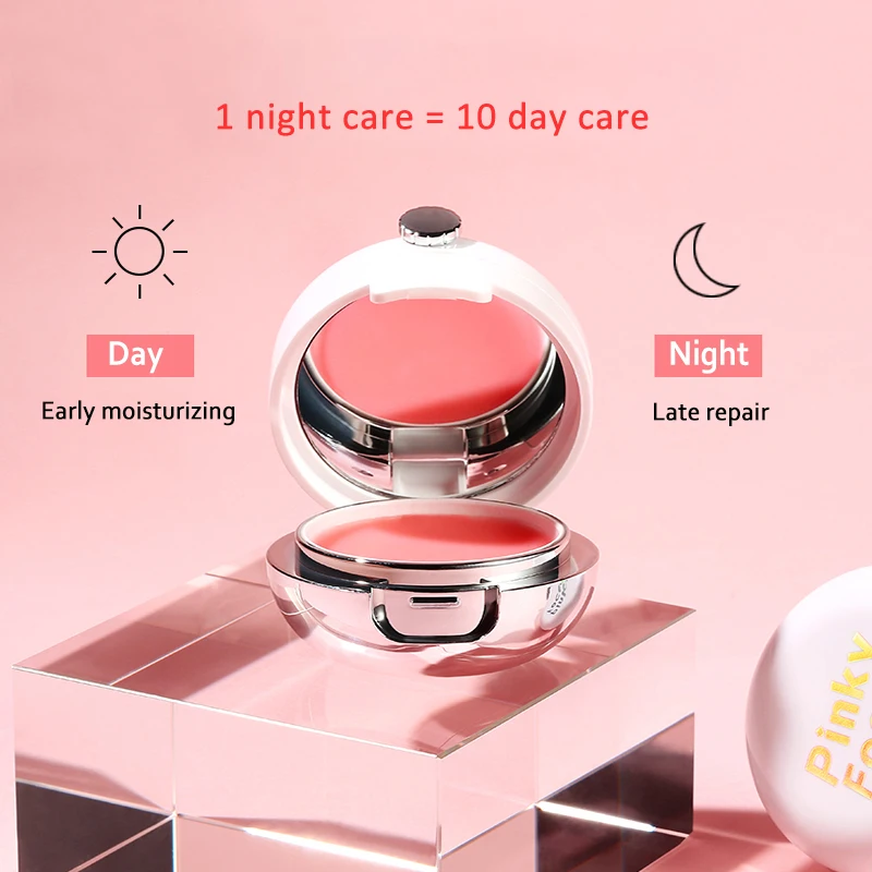 Клубничная Витаминная маска для губ сна отшелушивающий бальзам Увлажняющие