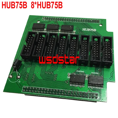 HUB75B карта концентратора 8 * HUB75 поддержка 1/4 1/8 сканирования RV901 RV901T 2 шт./лот |