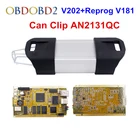 Диагностический инструмент V206 OBD2 с полным чипом, с 15 языками, с золотой стороной, с полным чипом, AN2131QC DHL бесплатно