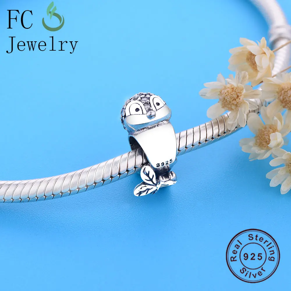 FC Jewelry Fit Original Brand Charms Bracelet 925 Sterling Silver Cartoon Snow White Bird Beads Making Birthday Berloque Gift | Украшения и