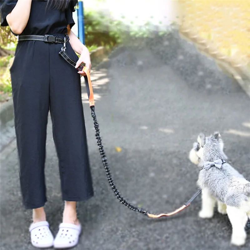 Собачий поводок руки свободные для бега эластичный свободно держать ошейник