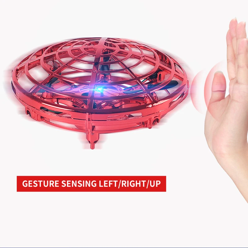 Mini UFO RC drone Infraed Hand Sensing Induction Helicopter Model Electric Portable Quadcopter flayaball drohne Toys for kids