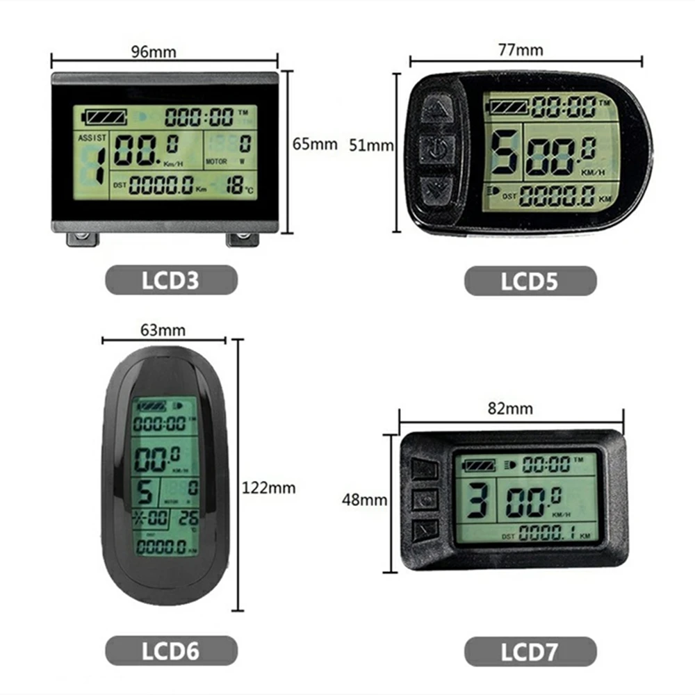 36V/48V/72V электрический велосипед Дисплей KT LCD3/LCD3U/LCD4/LCD5/LCD6/LCD6U/LCD7/LCD8H/LED880/LED900S/LCD8S/LCD9R