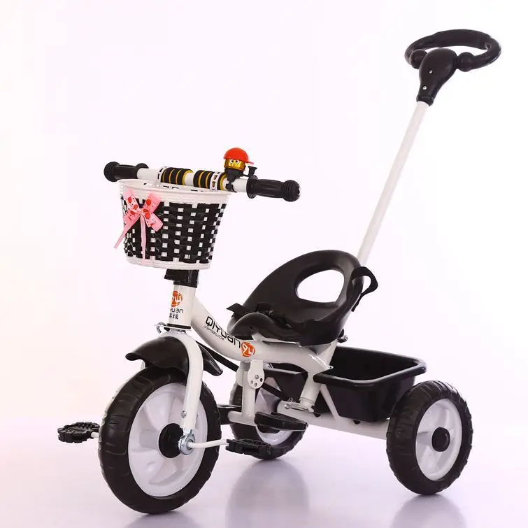 Infant Shining Baby Tricycle Ride on Toys 4 In 1 Three Wheels Stroller Children Bike Seat Multi-function for 1-6Y Children
