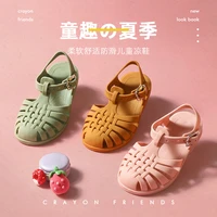 summer children sandals baby girls toddler soft non slip princess shoes kids candy jelly beach shoes boys casual roman slippers