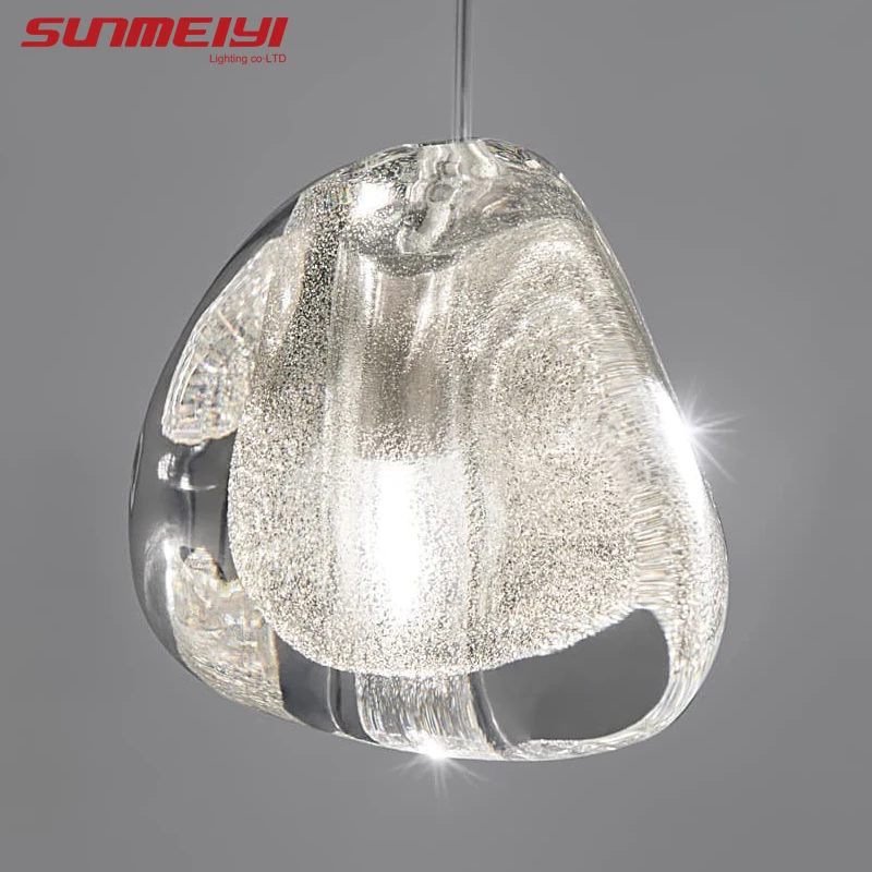 

Glass LED Pendant Stair Lights Living room Cafe Bedroom Lighting lampara colgante cocina Fixtures Nordic Loft Hanging Lamp