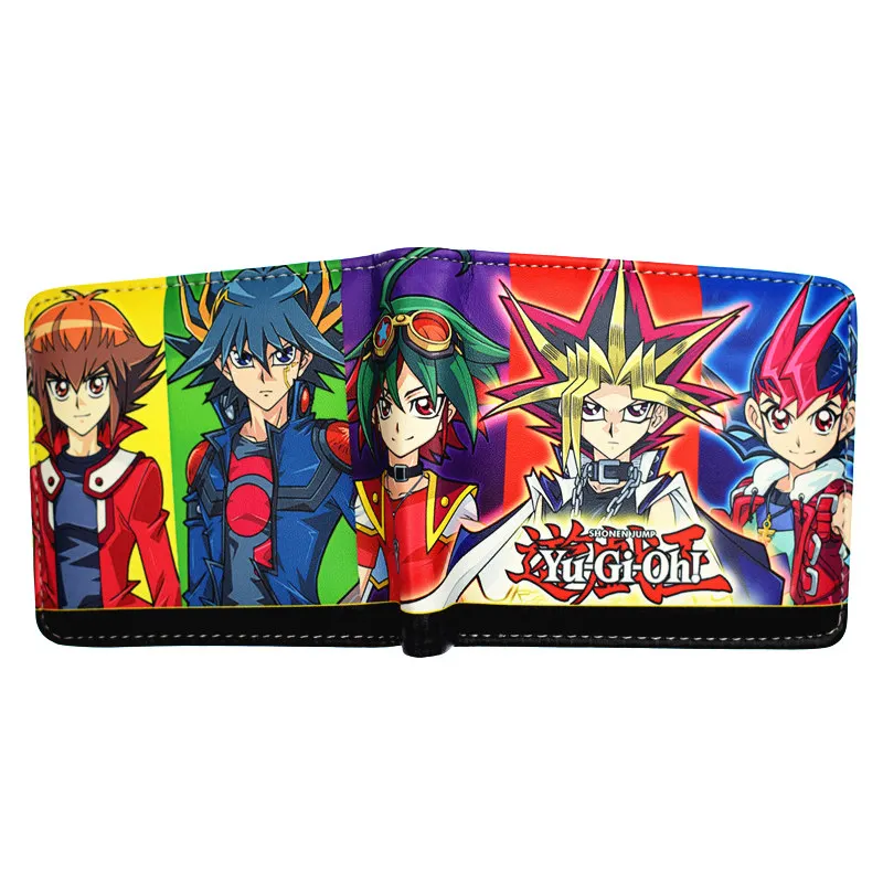 Мультфильм Yu Gi Oh короткий кошелек Высокое качество PU мужской кошелек мальчик кошельки для монет - Цвет: YM1981706