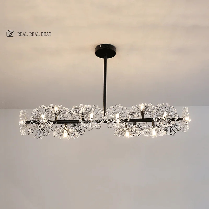 Современная люстра в скандинавском стиле креативная модель кристалла