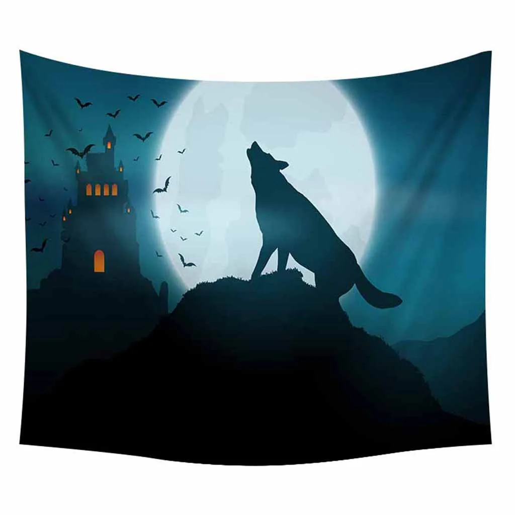Halloween Pumpkins Tapestry Wall Hanging Sandy Beach Throw Rug Blanket Camping Travel Mattress Bohemian Sleeping Pad | Дом и сад