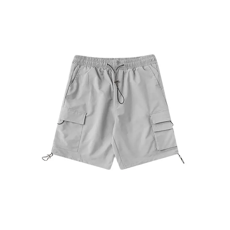 

Summer new Multi Pocket Shorts Street loose drawstring Sports shorts