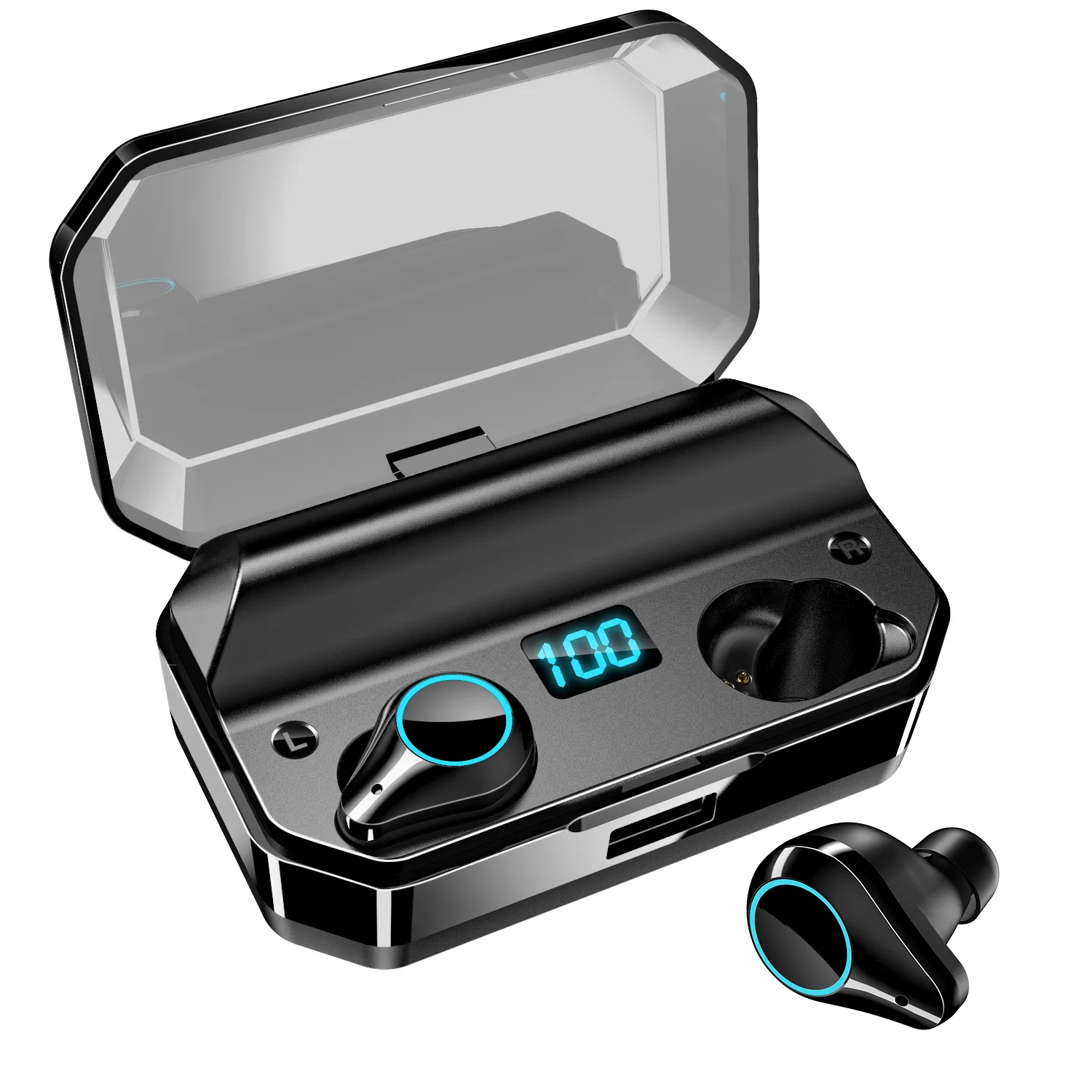 Nasin 5,0 TWS Bluetooth гарнитуры 9D стерео HiFi беспроводные наушники IPX7 водонепроницаемые 7000 мач зарядные устройства с Micropho для Xiaomi