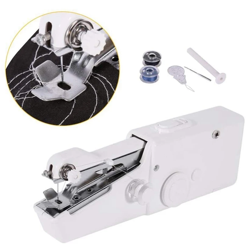 Портативная электрическая швейная мини машинка ручная домашний инструмент для