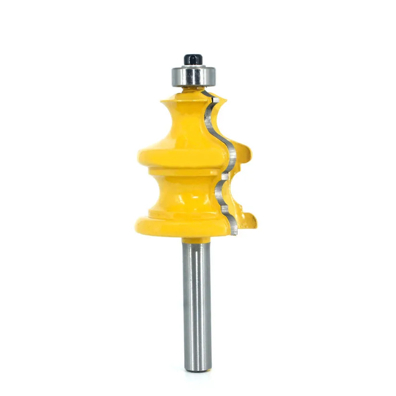 LAVIE 1pc 8MM Shank Handrail Architectural Moulding Router Bit Woodworking Milling Cutter for Wood Bit Face Mill Tool MC02073
