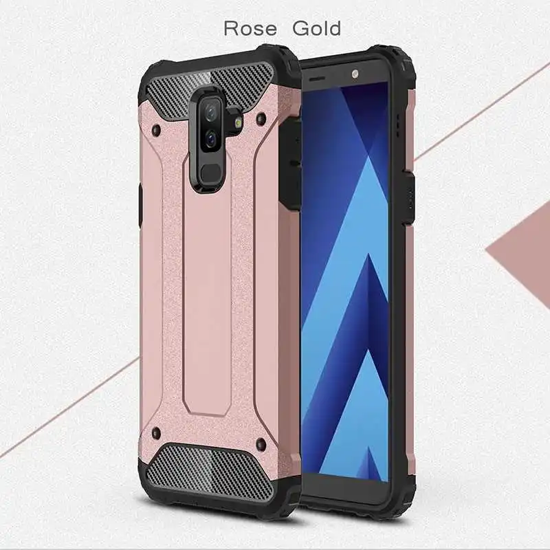 Mokoemi Armor ударопрочный чехол для samsung Galaxy J8 J6 J4 Plus J2 Pro чехол для samsung Galaxy J7 J3 J2 Core чехол для телефона - Цвет: Rose Gold