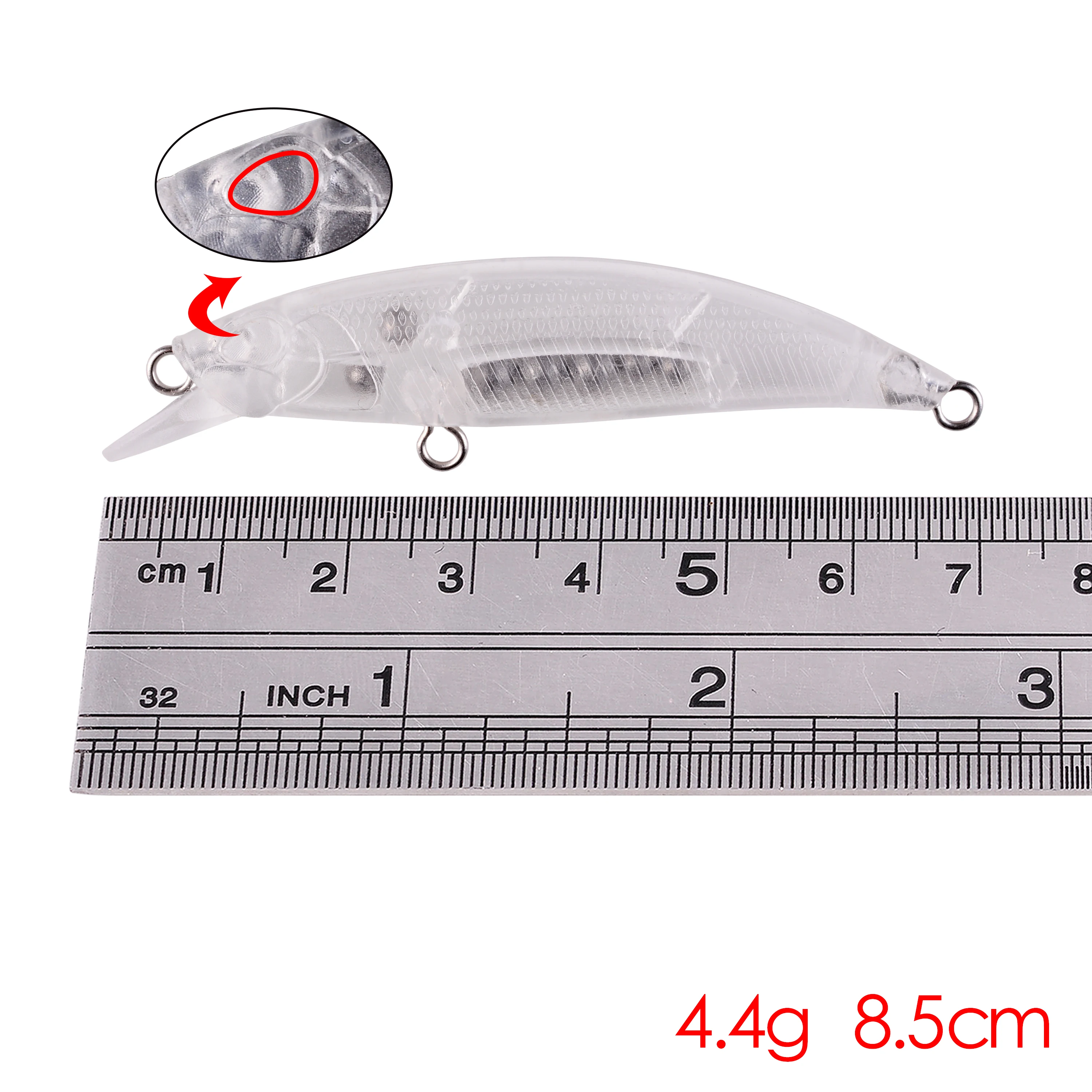 20 шт. Неокрашенный плавающие рыболовные приманки жесткая искусственная приманка