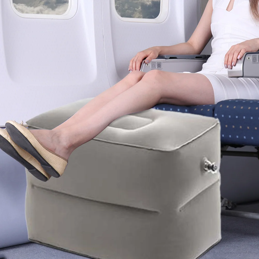 

Автомобильная надувная портативная подушка для ног, массажная подставка для отдыха, для путешествий, поездов, самолетов, автомобильная Рас...