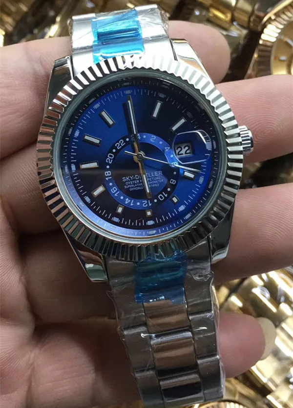 Модные брендовые высококачественные мужские часы Автоматические кварцевые с