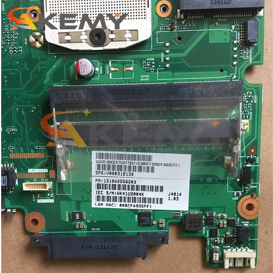 

Original For Toshiba L50T-A L50-A laptop motherboard GT740M 2G GPU HM86 DDR3L PGA947 V000318130 6050A2556201 100% fully Tested