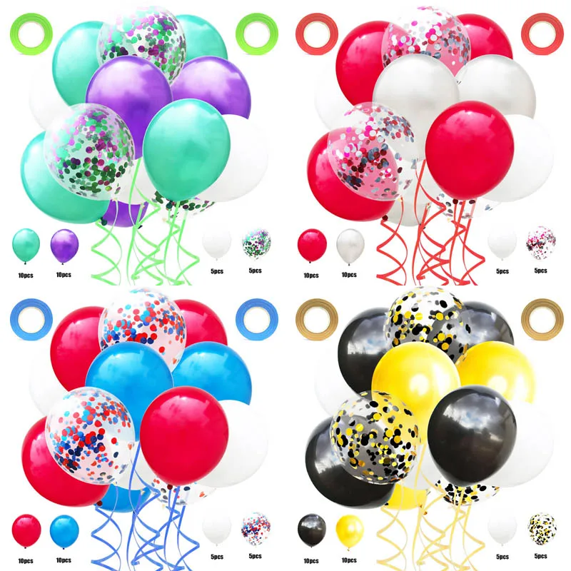 

32 шт./компл. 12Inch блесток набор воздушных шаров из алюминиевой фольги с пайетками шары для свадьбы и дня рождения праздничные украшения: возд...