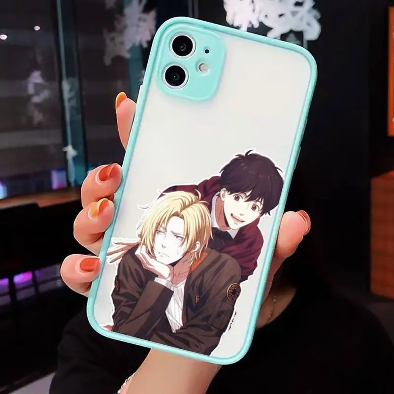 

Japan Anime Banana Fish Anime art Phone Case Matte Transparent for iPhone 7 8 11 12 s mini pro X XS XR MAX Plus cover funda
