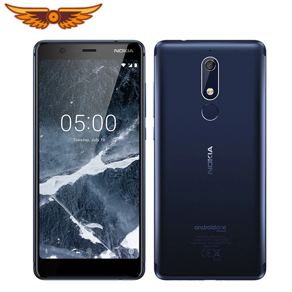 Original Nokia 5.1 Octa-core 5.5Inches 2GB RAM 16GB ROM LTE 4G Dual SIM 16MP Camera 1080P Fingerprint Android Unlocked Cellphone | Смартфоны