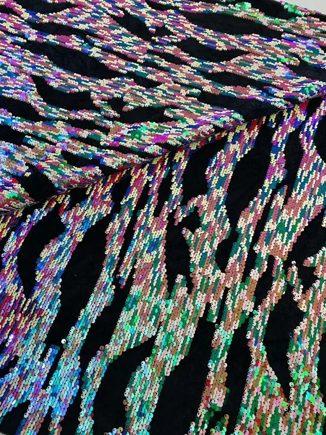 

5yards Sequin embroidery flannel fabric fabric African sequin Nigeria dress fabric sequin flannel, evening dress, women's design