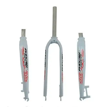 glossy white red Жесткая вилка PASAK для велосипеда 2" 27,5" 2" из алюминиевого сплава, для горного велосипеда, для шоссейного велосипеда, вилочный погрузчик, жесткая модель P32, дисковый тормоз, универсальный - Цвет: glossy white red