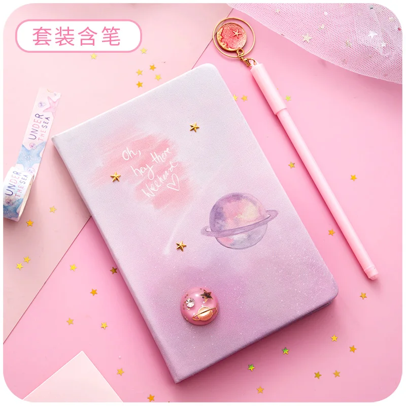 Loveиз Kawaii блокнот планета прекрасный планировщик книга розовый цвет для девочек