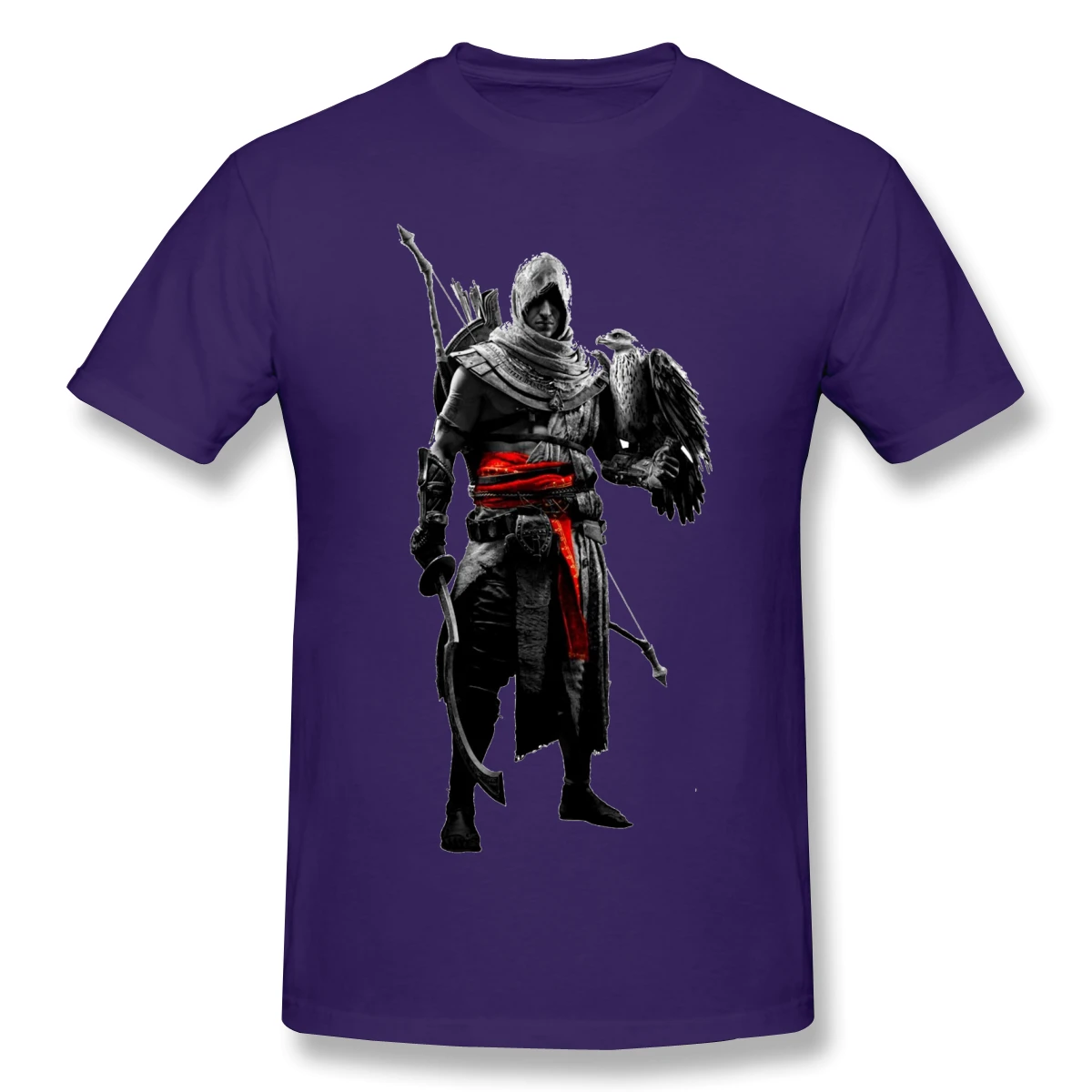 Смешные хлопковые футболки с принтом Bayek assassins creed Мужская модная уличная