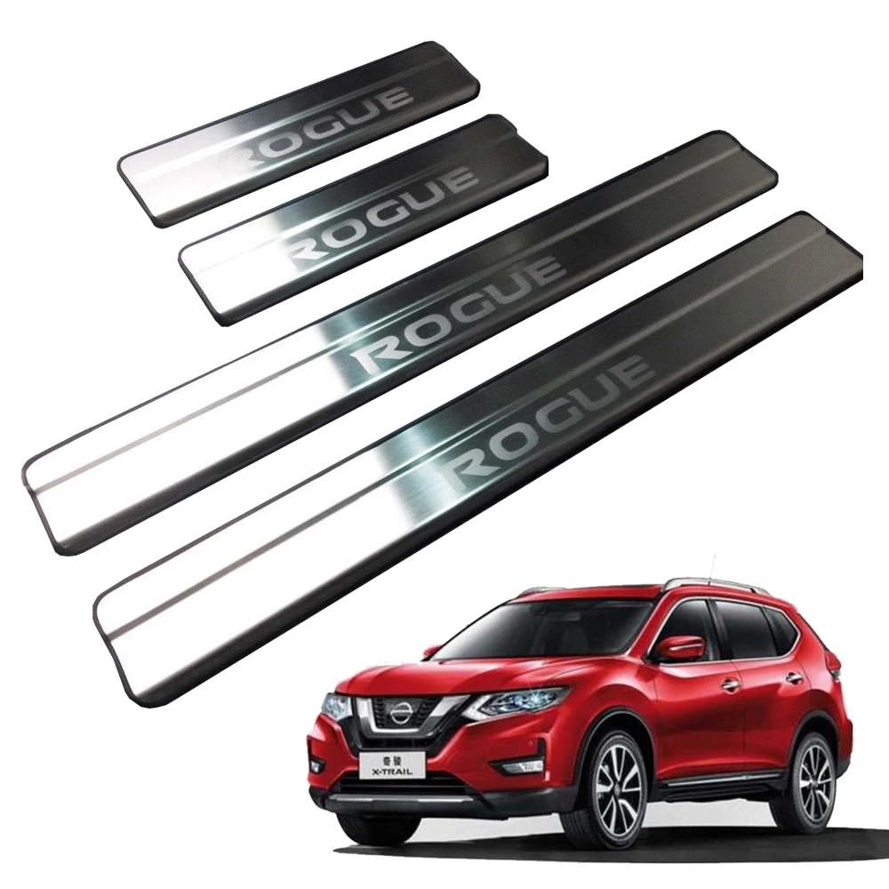

Stainless Steel Rogue Door Sill Scuff Plate Fit for Nissan Rogue 2014-2019