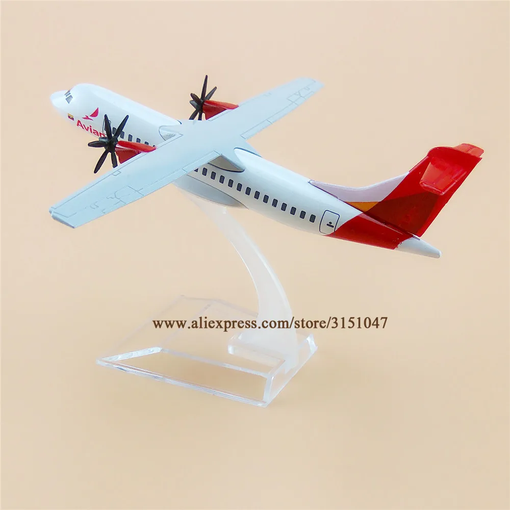 Модель самолета Air Avianca 16 см модель ATR Airlines из металлического сплава литая Airways