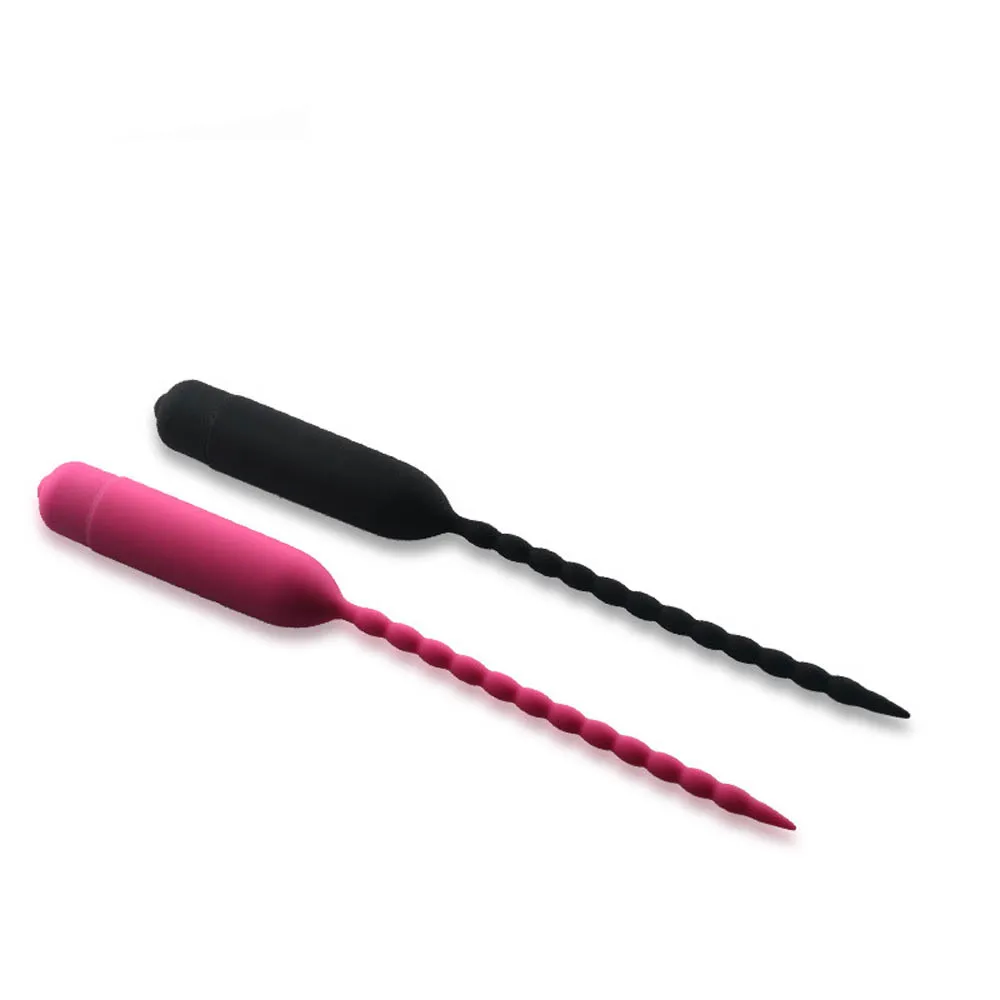 Силиконовый уретральный вибратор Мужской мастурбатор для прыжков яиц