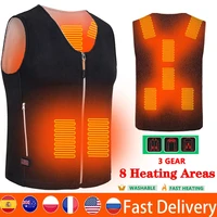 mens winter smart heated vest usb electric heating vest womens heating jacket outdoor trekking thermal warm jacket heated