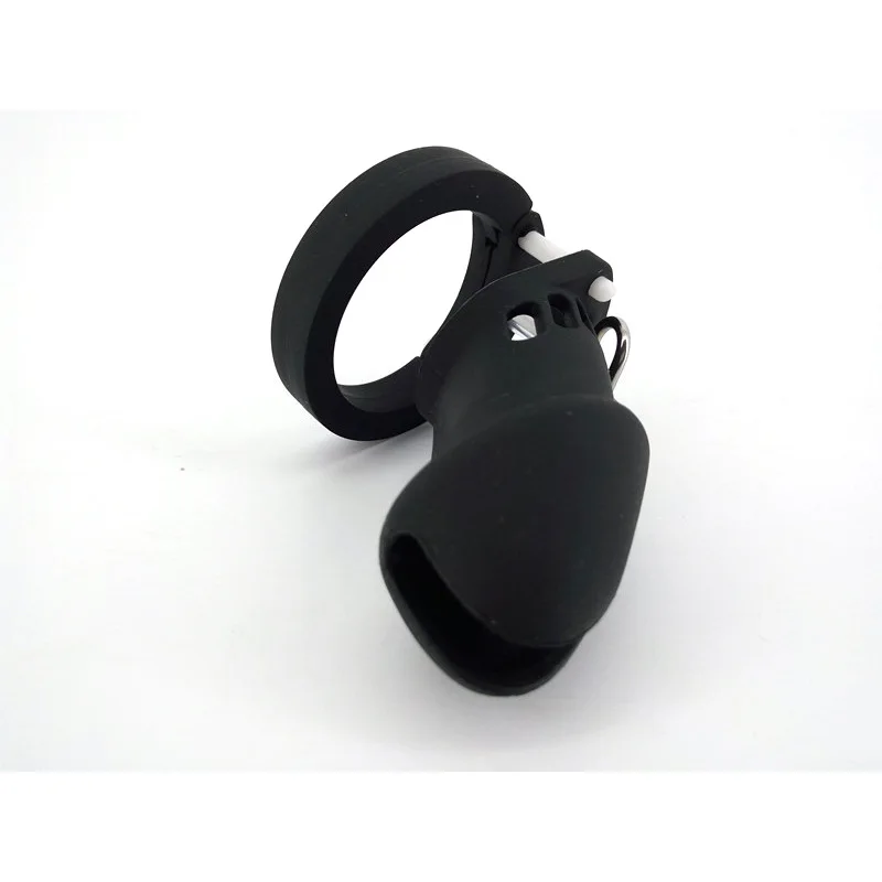 Silicone Black CB6000 Health Lock Chastity Belt Adult Game Cage Sexual Commodity 10X3.8 Cm | Красота и здоровье