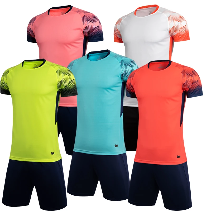 Мужская розовая футбольная майка с коротким рукавом оранжевая Футбольная форма