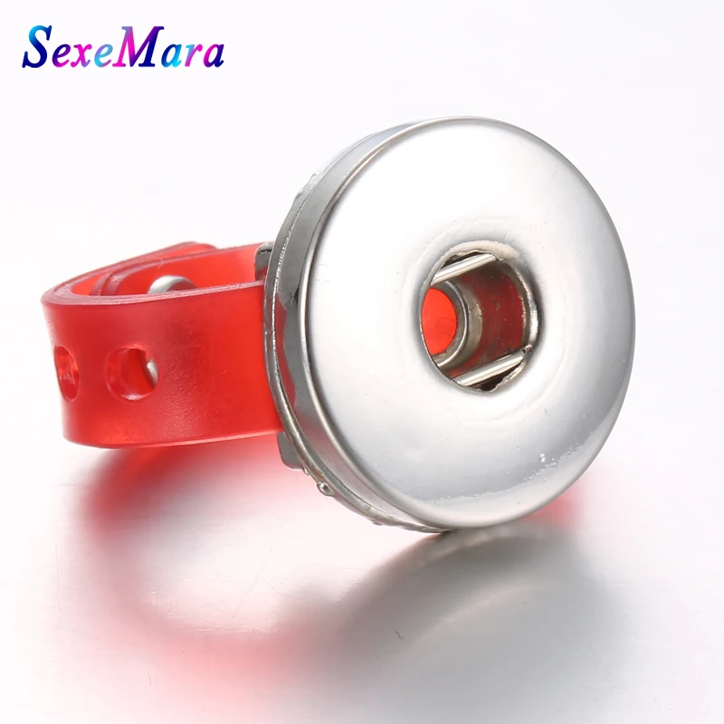 Новые стильные регулируемые силиконовые кнопки пружинные кольца для женщин