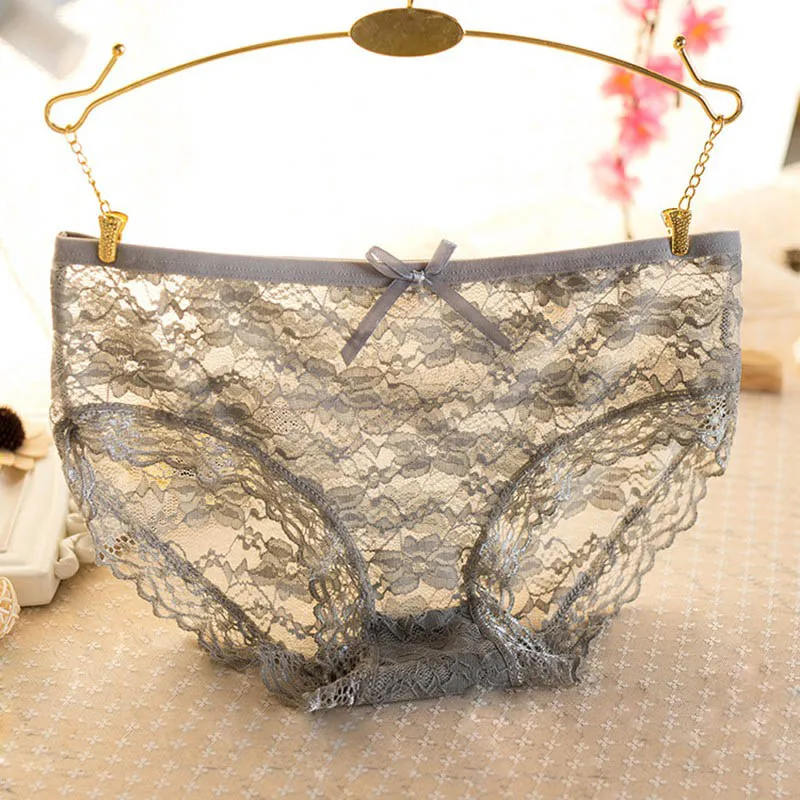 

Women Lace Panties Lingerie Ladies Sexy Seamless Underwear Women Fashion Full Lace Transparent Underwear Briefs